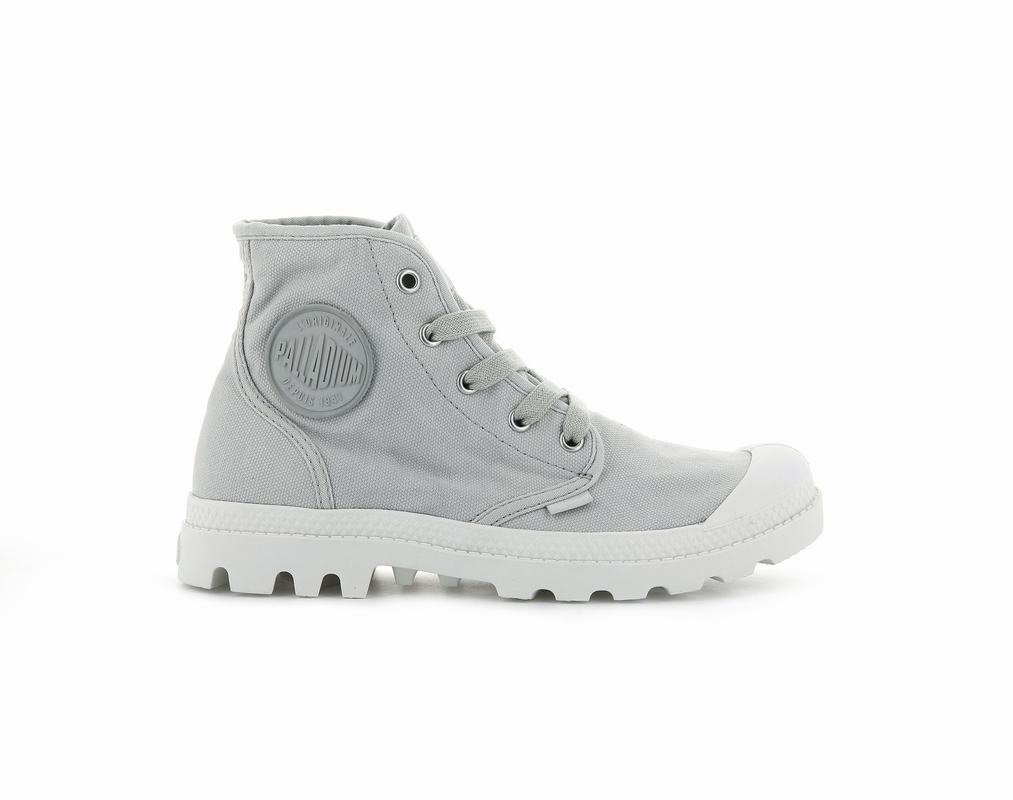 Palladium Pampa Hi Women's Boots Grey (IZYJ71462)